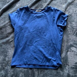 Women’s blue fitted baby tee